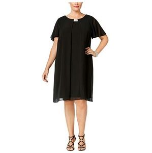MSK Women's Embellished Chiffon Dress
